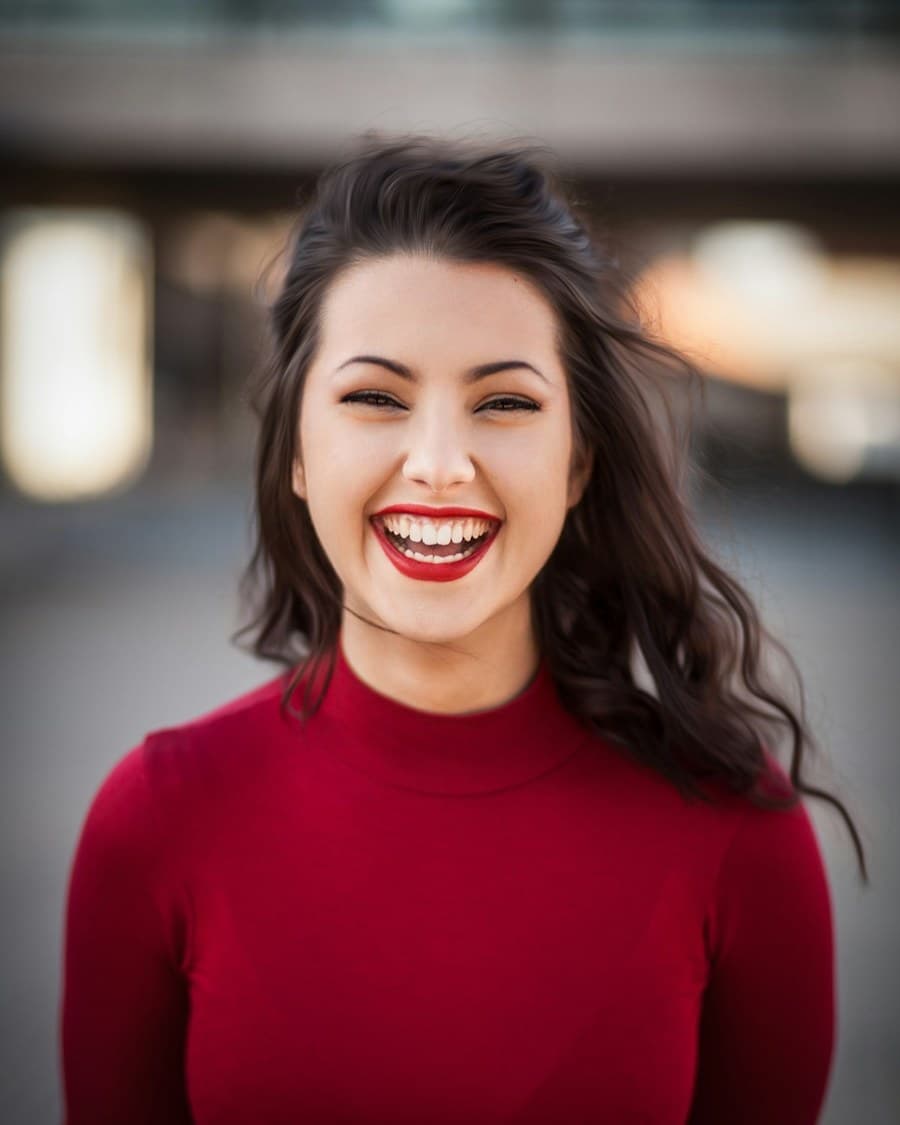 Confident, happy patient
